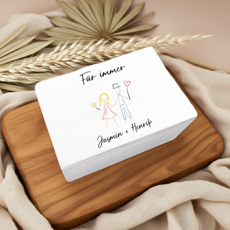 Erinnerungsboxen XL - Zur Hochzeit - Verschiedene Motive - Bedruckt | Schmatzepuffer