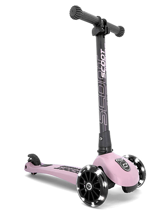 Trottinette Highwaykick 3 LED, rose | Roulez en trottinette 