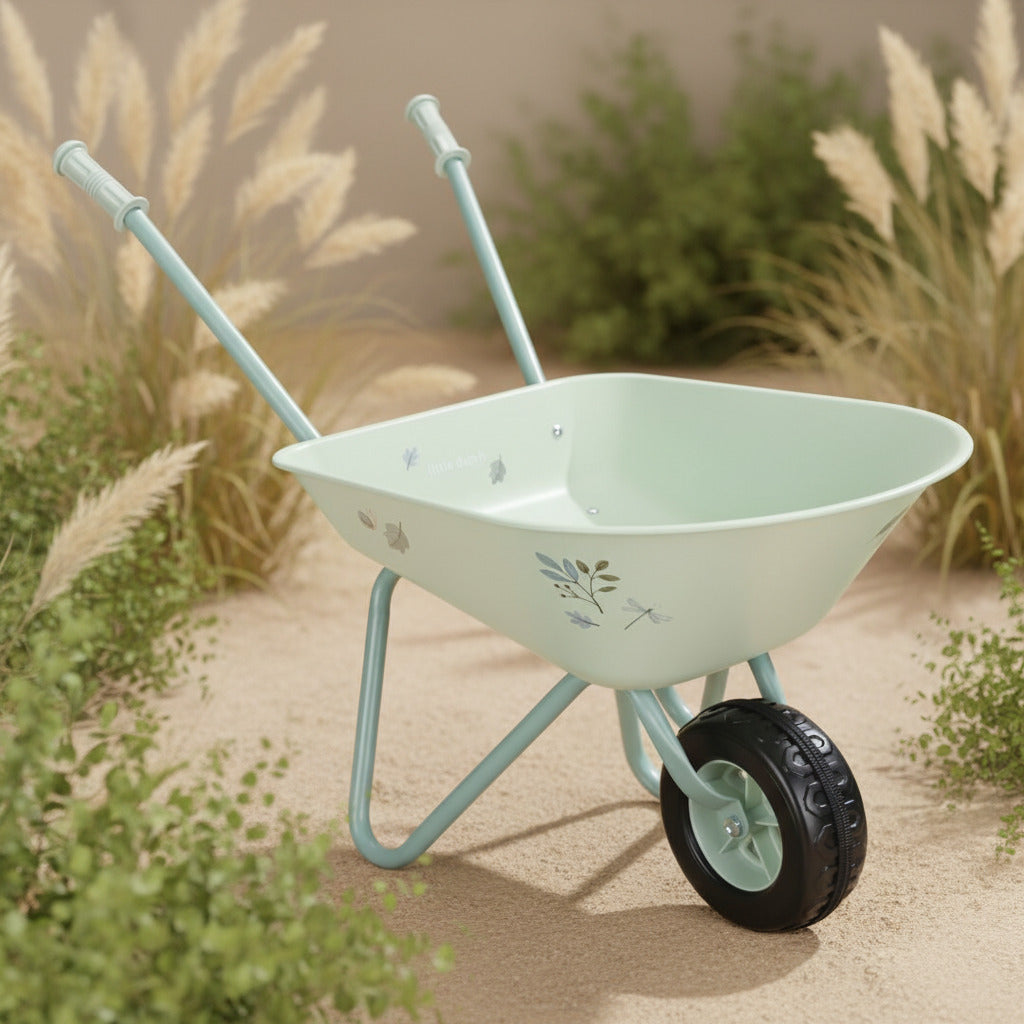 Kinder Schubkarre Grün – Gartenspielzeug für Kinder