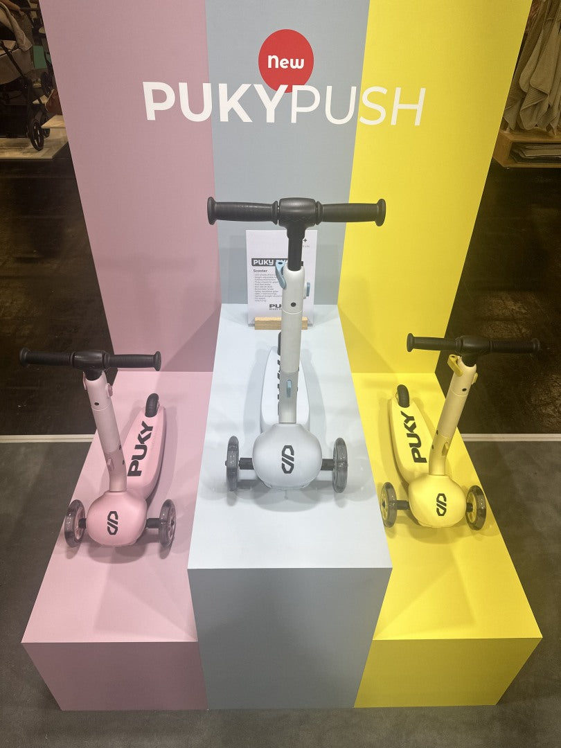 Trottinette Puky Push LED Roues Rose framboise | PUKY