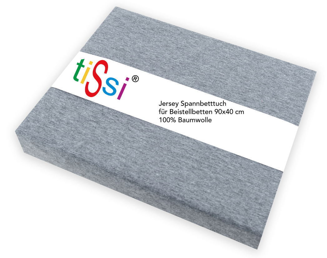 Fond sheet of side bed 90 x 40 cm gray | tissi