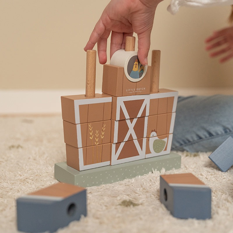 Stapelspiel Little Farm – Motorikspielzeug für Babys