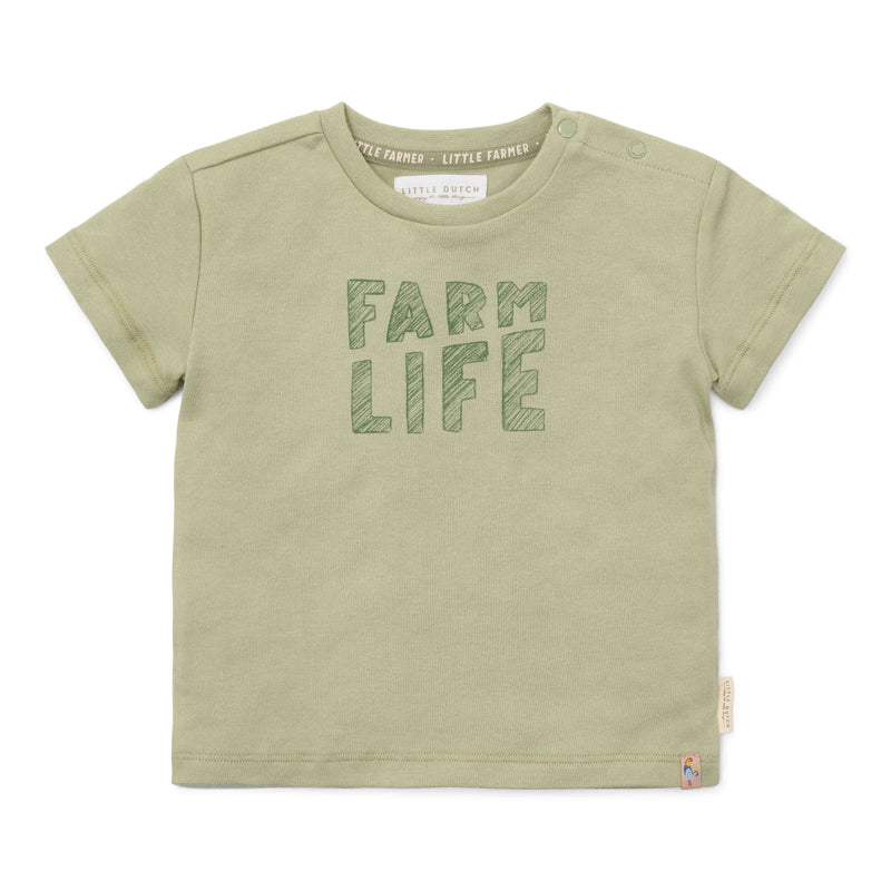 Short Sleeve T-Shirt Green for Babies and Children