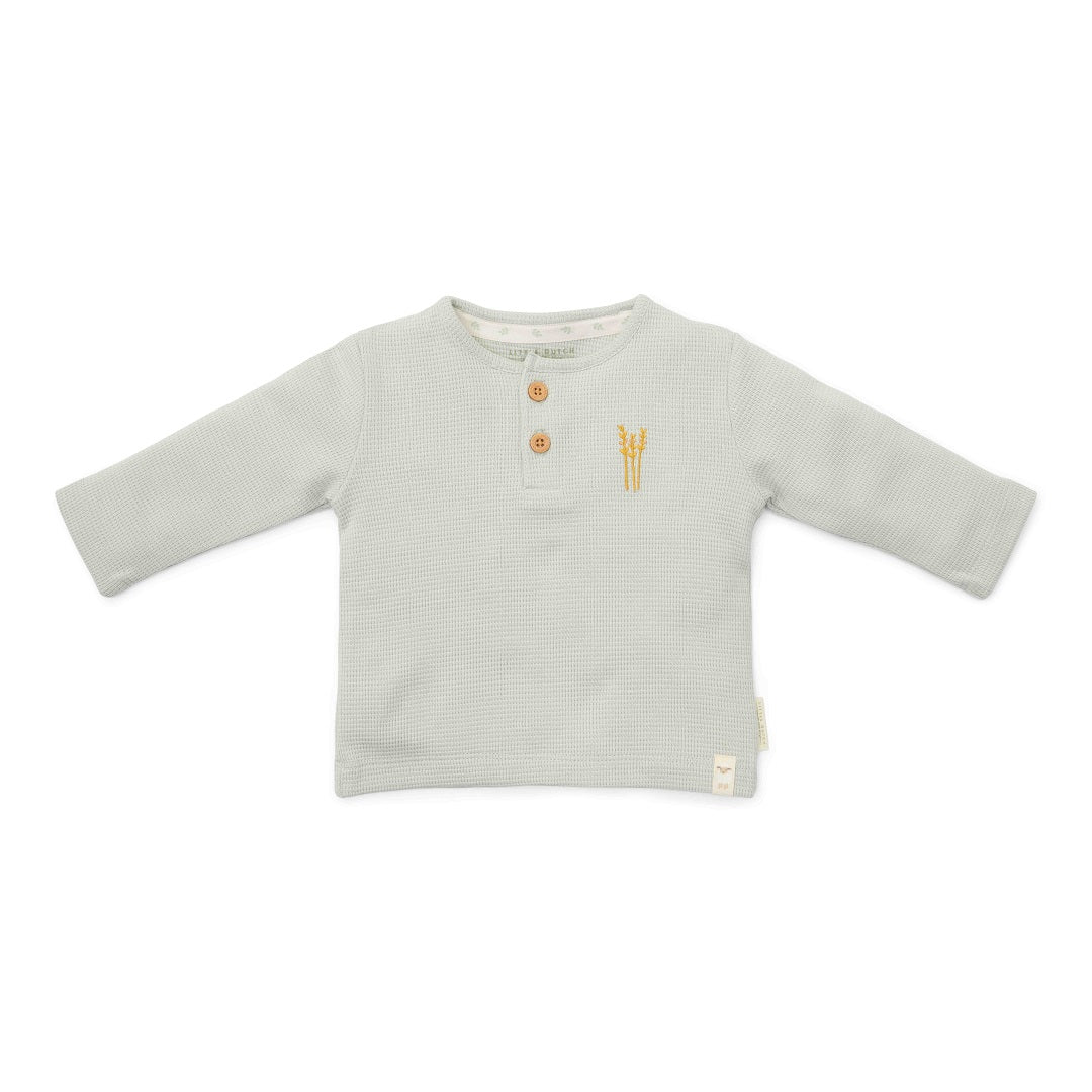Langarmshirt für Babys und Kinder in Soft Green