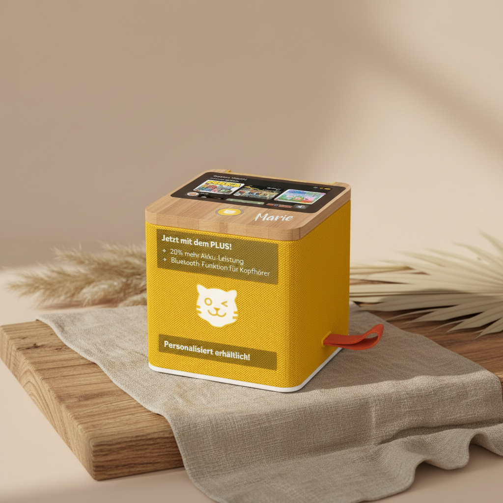 Tigerbox Touch Plus jaune Bluetooth | par Schmatzepuffer® « personnalisable »