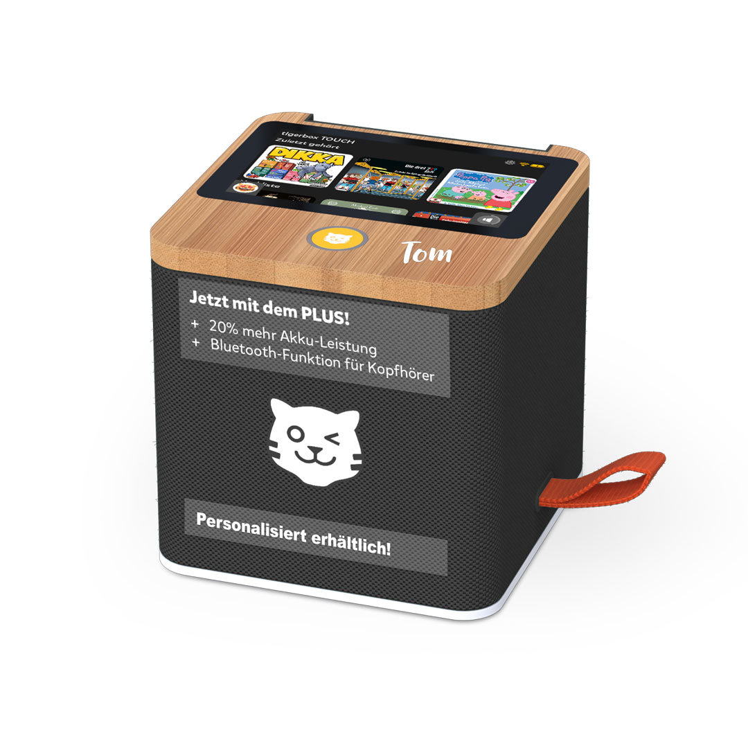 Tigerbox Touch Plus noir Bluetooth | par Schmatzepuffer® « personnalisable »