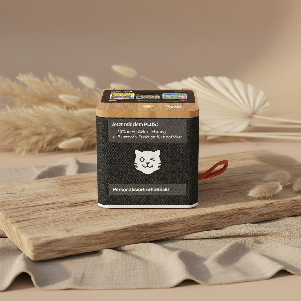 Tigerbox Touch Plus noir Bluetooth | par Schmatzepuffer® « personnalisable »