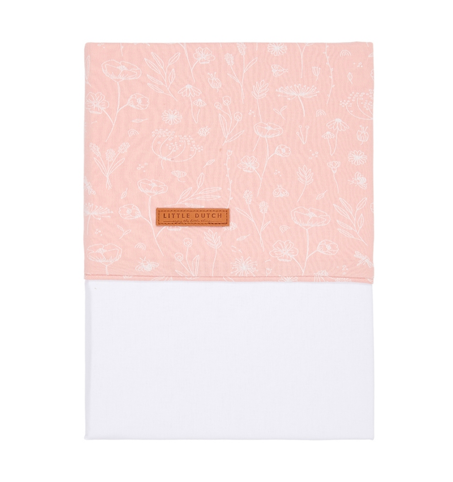 Wiegenlaken Wild Flowers, pink | Little Dutch