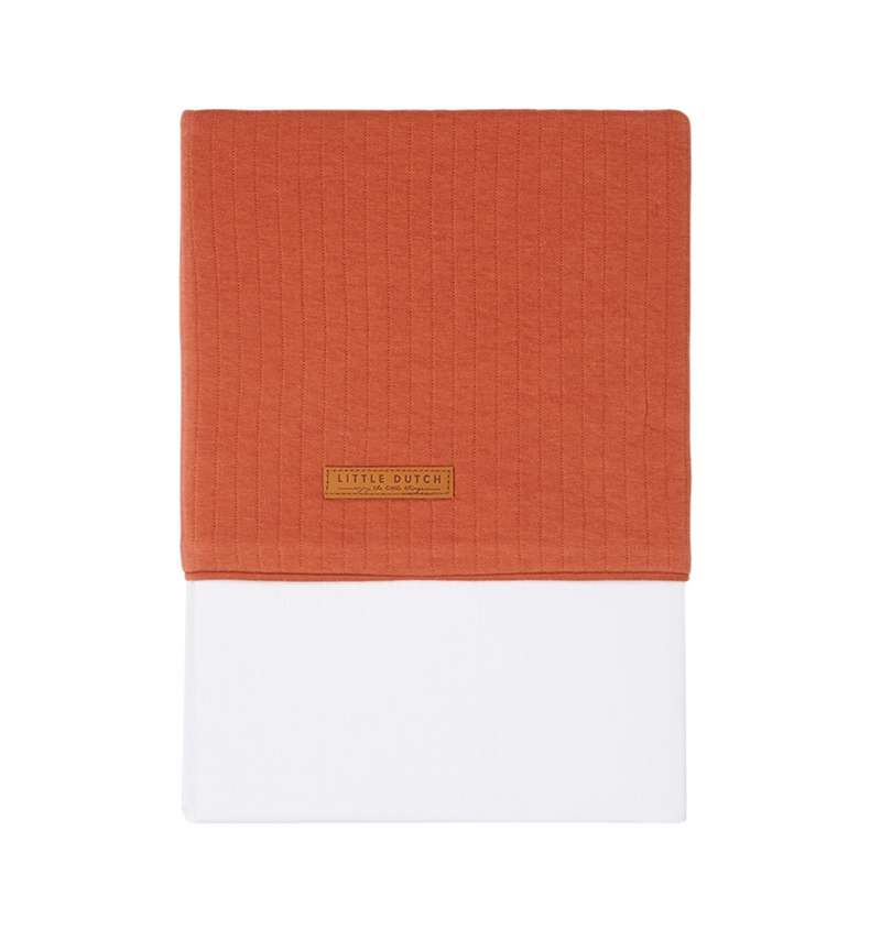 Cradle sheet Pure rust red | Little Dutch