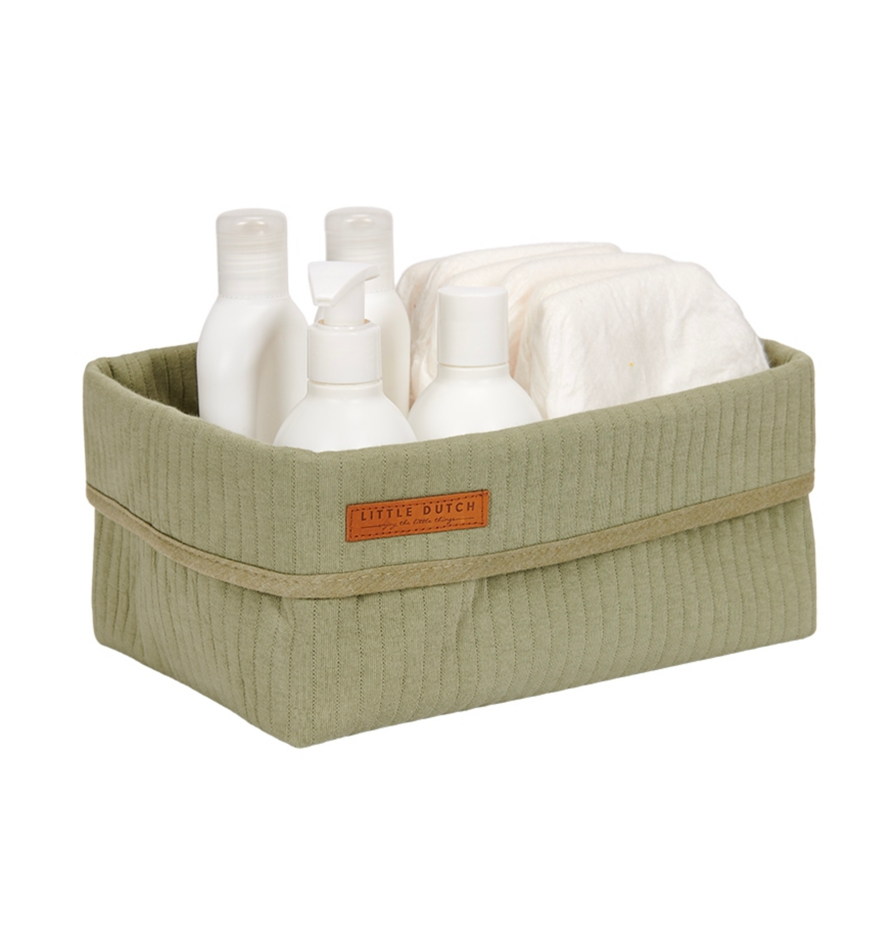 Pure Olive nursing basket, large | Little Dutch