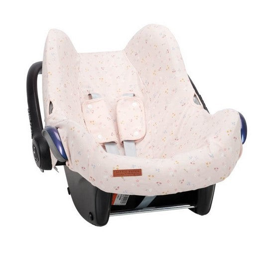 Baby car seat cover 0+ Little Pink Flowers | Little Dutch