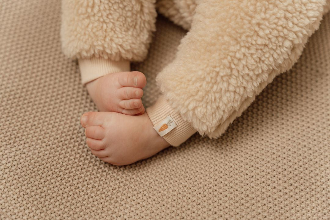 Teddy Romper Baby Bunny, Sand | Little Dutch