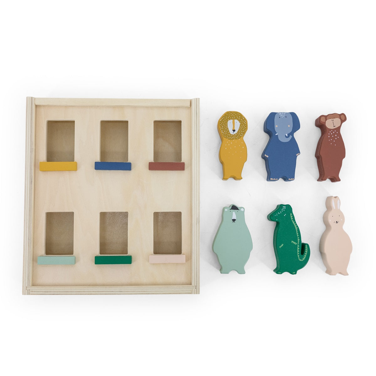 Apartment with animals made of wood | Trixie