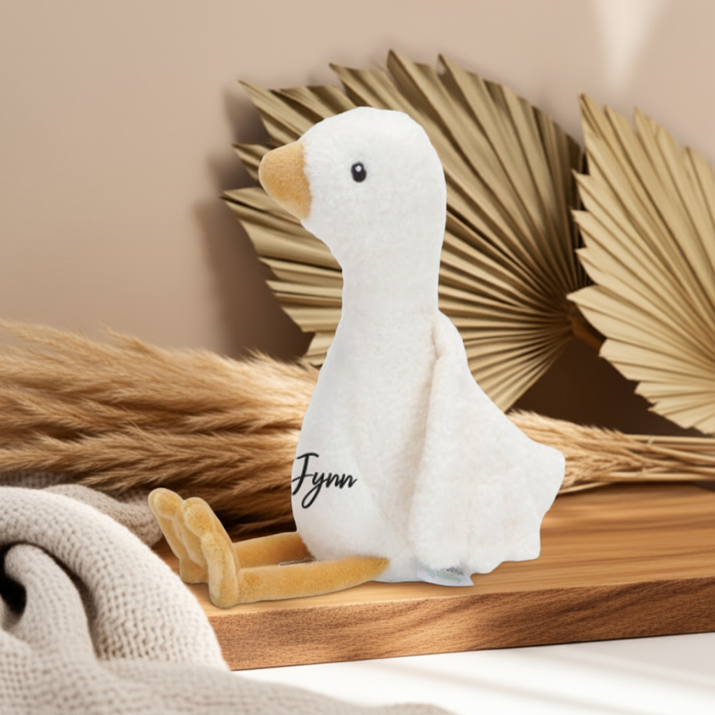 Peluche Little Goose, blanc 20 cm