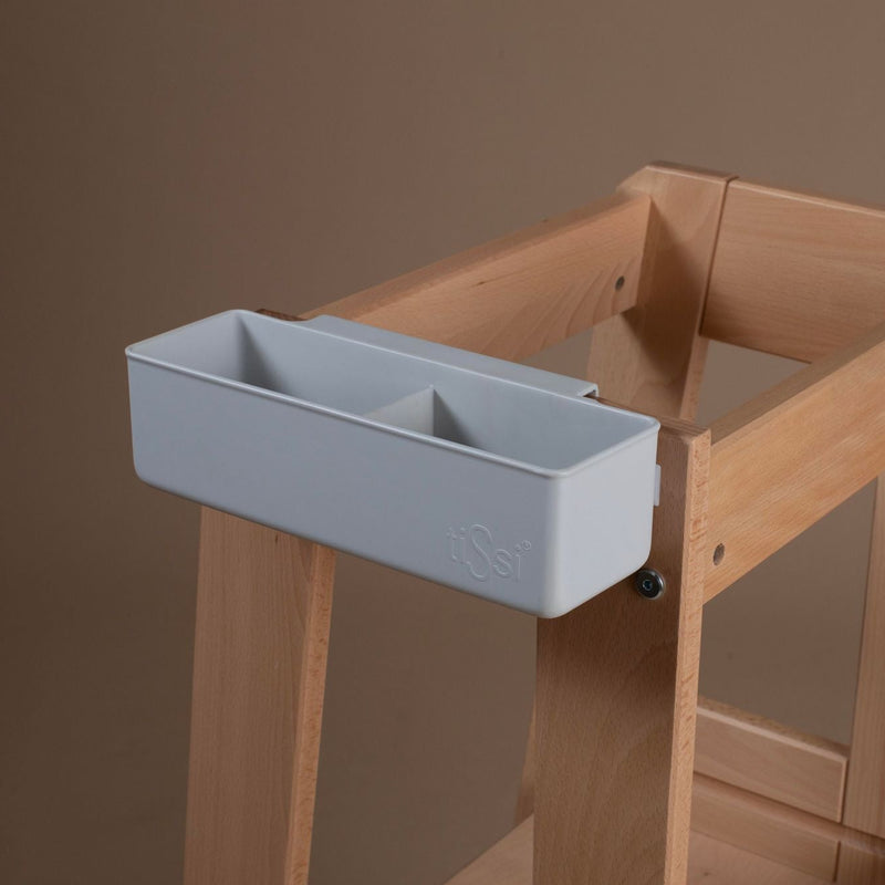 Aufbewahrungsbox für tiSsi® Lernturm – praktisches Zubehör zur Organisation am Lernturm für Kinder