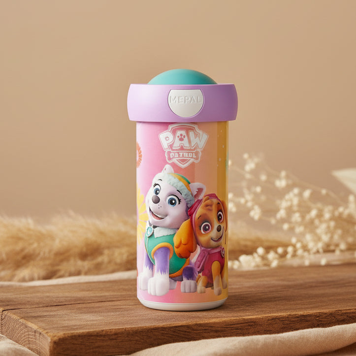 Kinder Trinkbecher 300 ml mit Paw Patrol Girls Motiv, robust und ideal fuer Kindergarten, Zuhause und die ersten selbststaendigen Trinkversuche