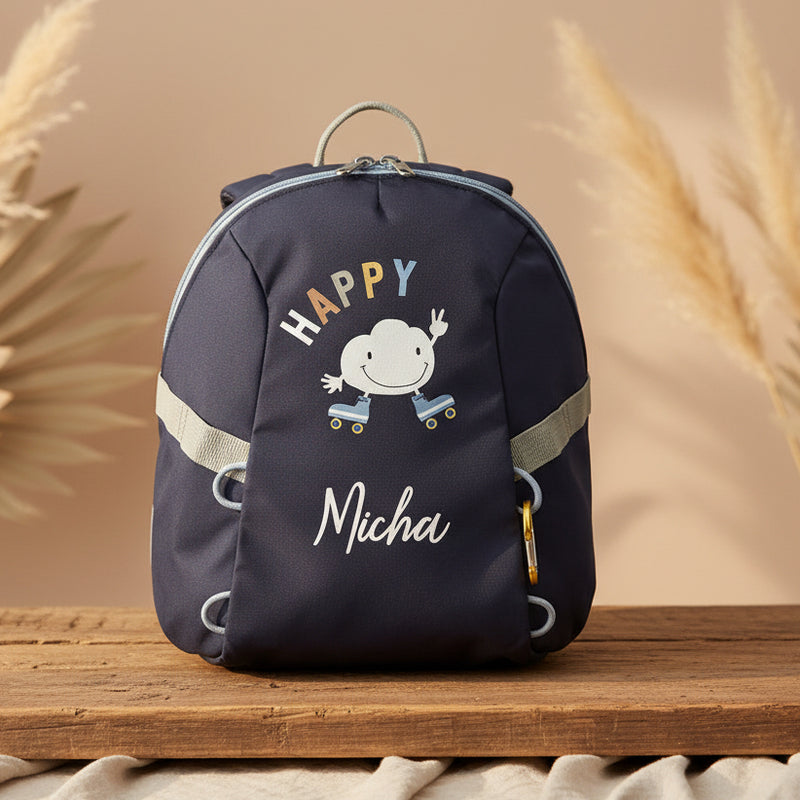 Kindergartenrucksack Tiny Outdoor - Wolken, Dunkelblau | Lässig