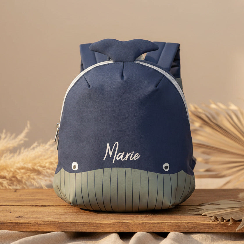 Sac à dos petite baleine, bleu foncé | Lässig