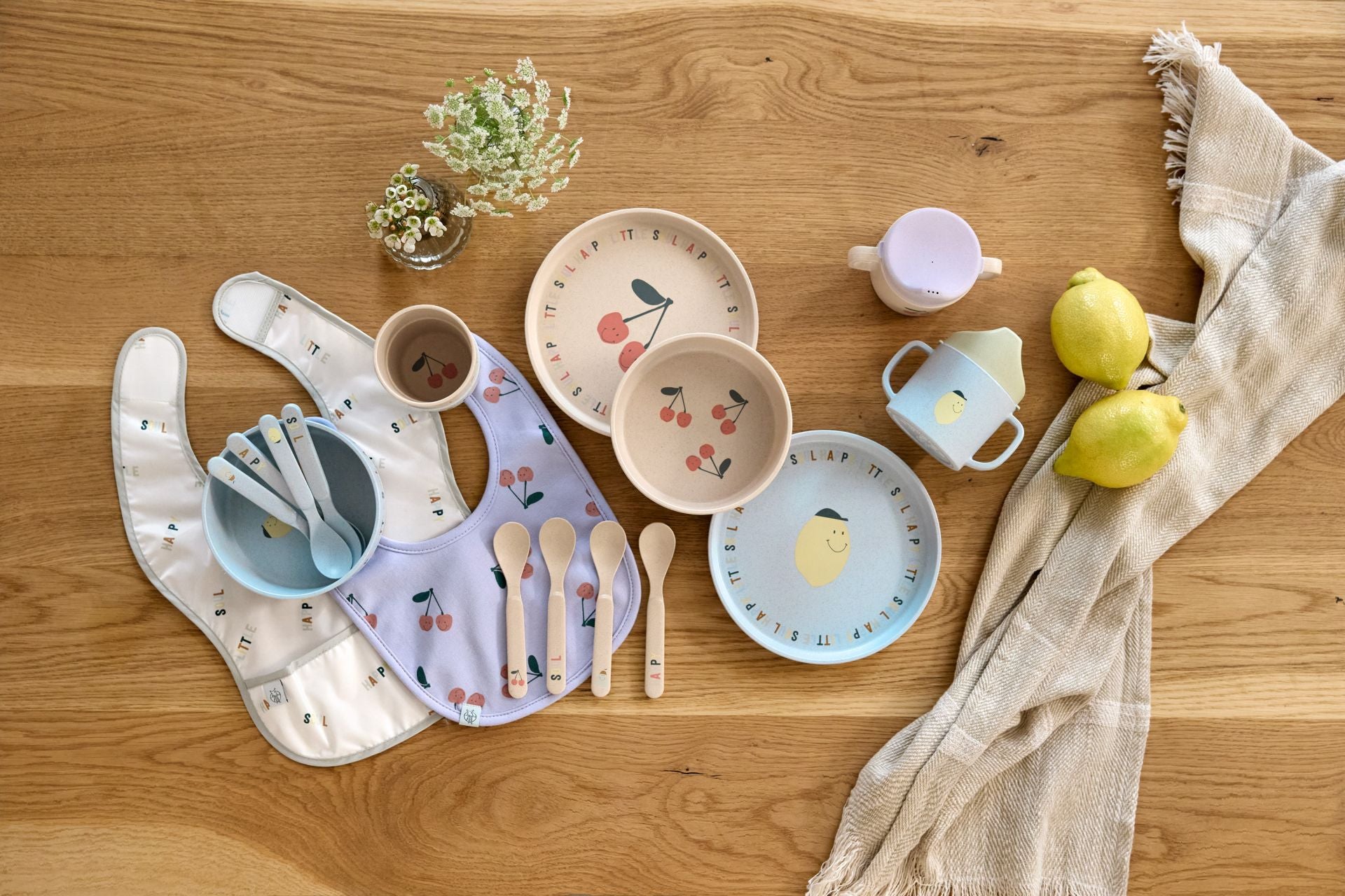 Children's tableware set Happy Fruits - Cherry | Lässig