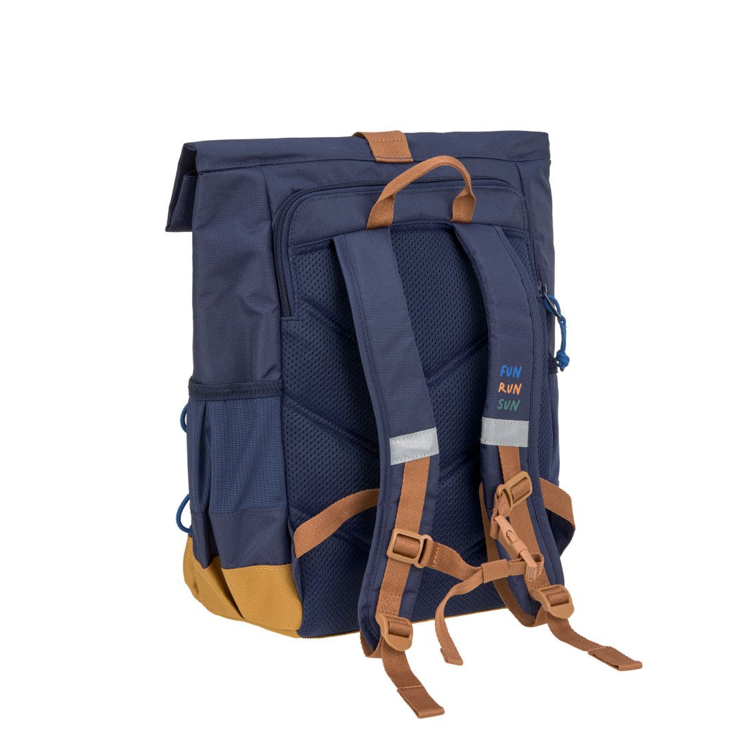 Children's Rolltop Backpack - Little Gang, Dark Blue | Lässig