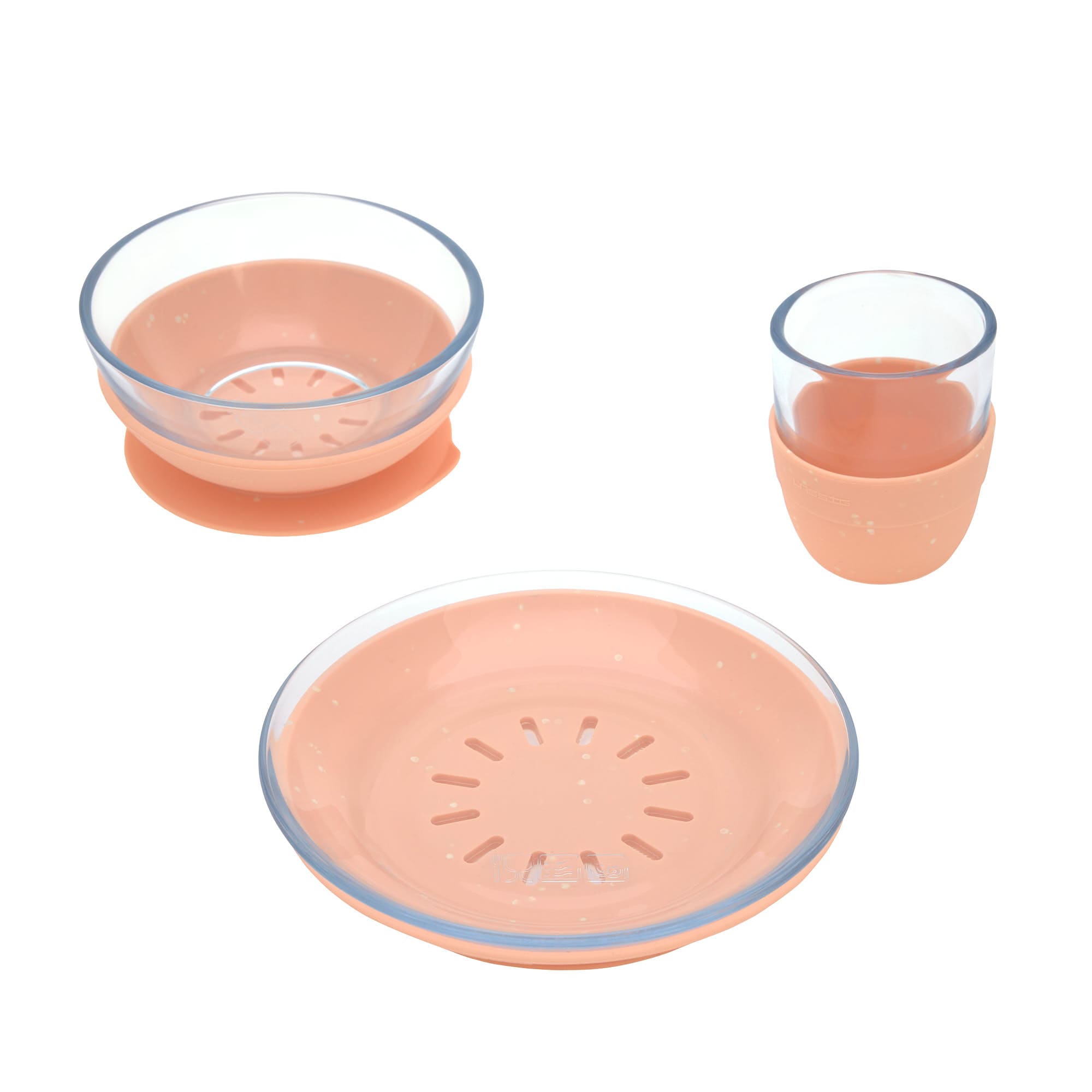 Service de table pour enfants verre, orange | Lässig