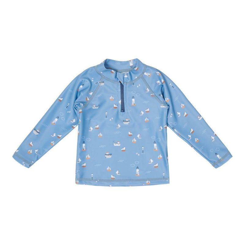 Langärmliges Badeshirt Sailors Bay Dark Blue | Little Dutch