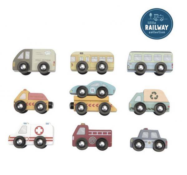 Wooden Railway Vehicle Set - Expansion | Schmatzepuffer