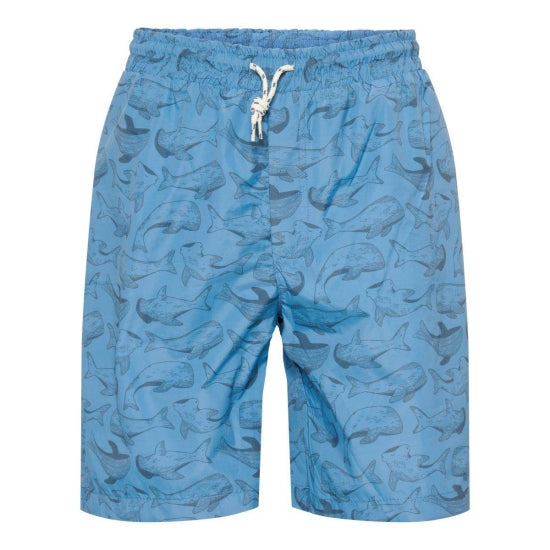 Männer Badeshorts, Sea Life Blue | Little Dutch
