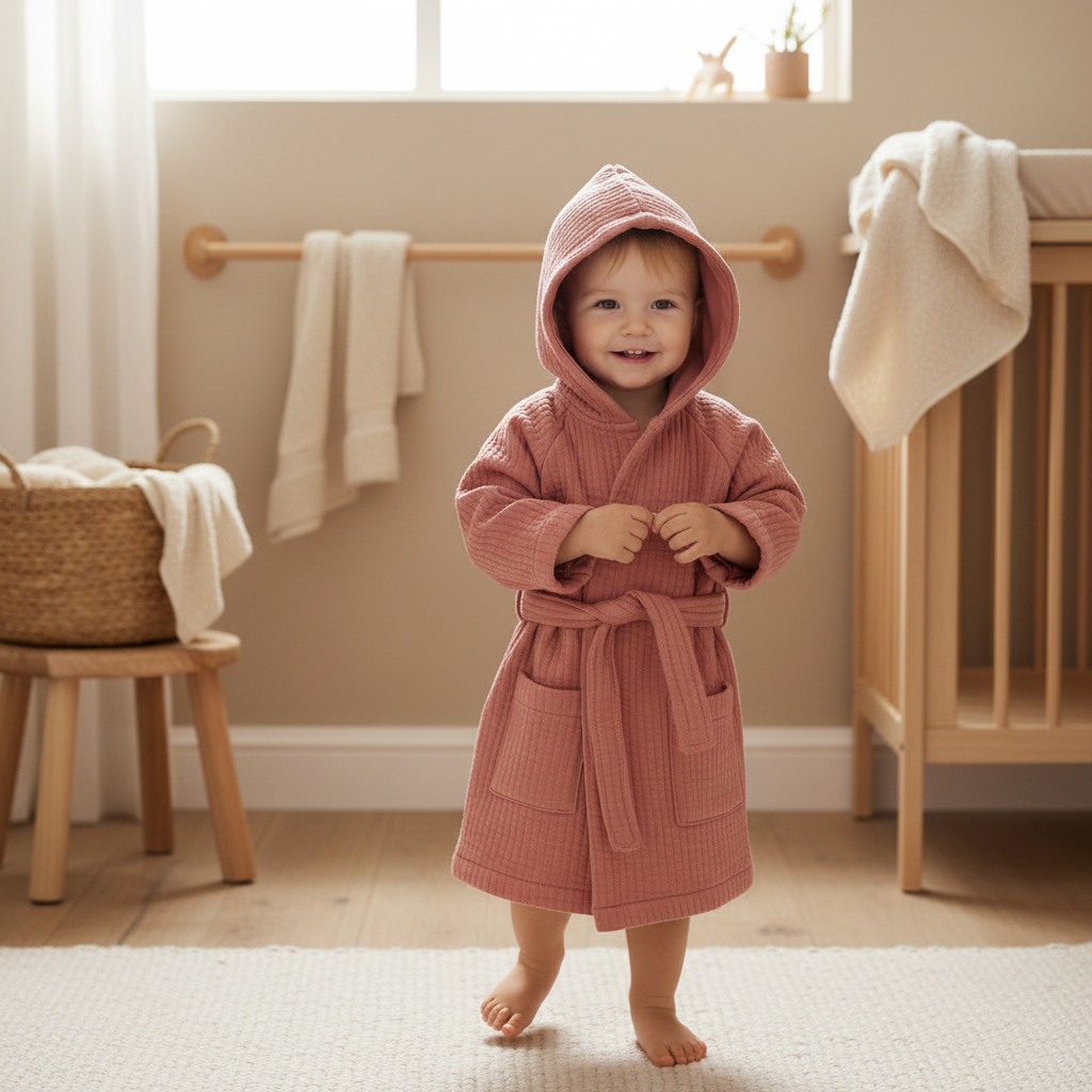 Bademantel Pure Pink Blush | Little Dutch