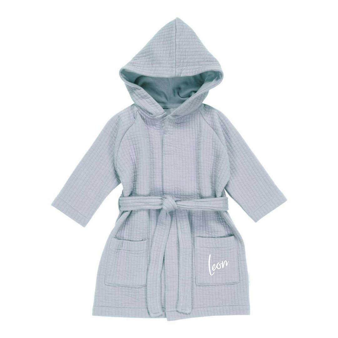 Bademantel Pure Soft Blue für Babys und Kinder