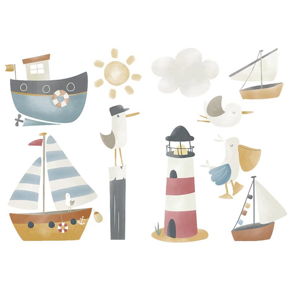Wandsticker Sailors Bay | Little Dutch