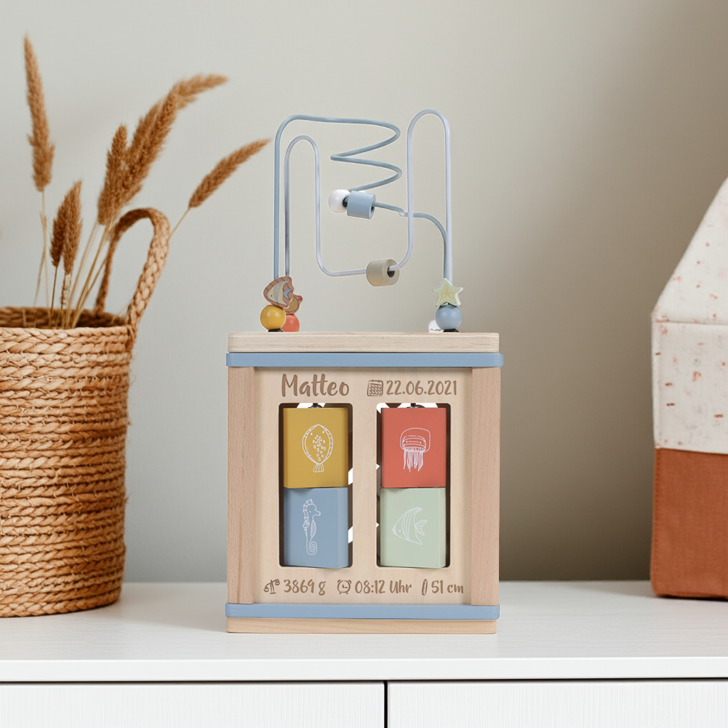 Activity Cube Ocean - Gift for Birth