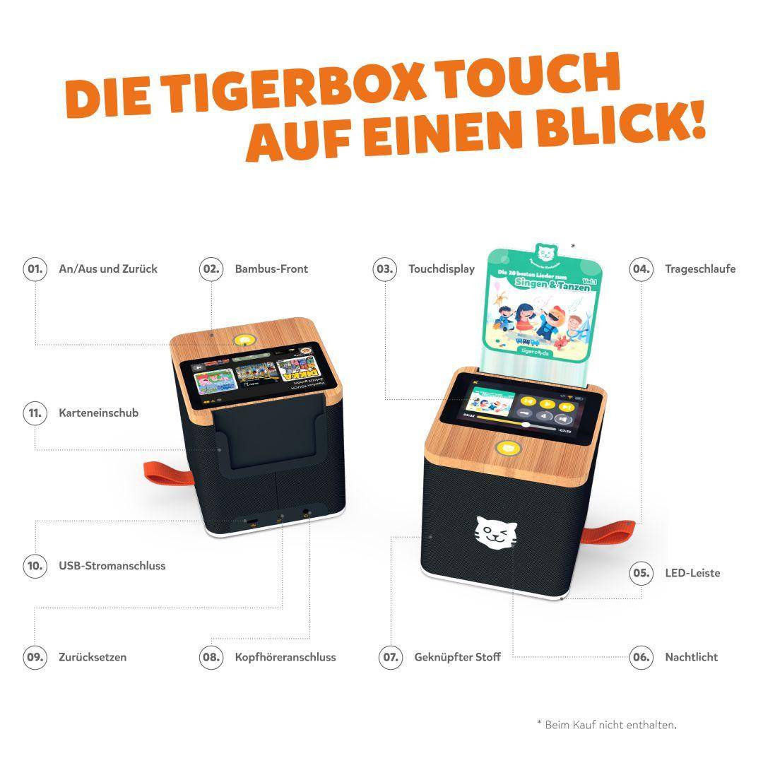 Tigerbox Touch Plus noir Bluetooth | par Schmatzepuffer® « personnalisable »