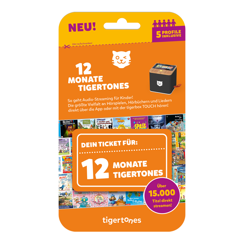 12 Months Family (up to 5 devices) Tigertones Tigerticket Tigerbox Touch plus and Mini | Tigermedia