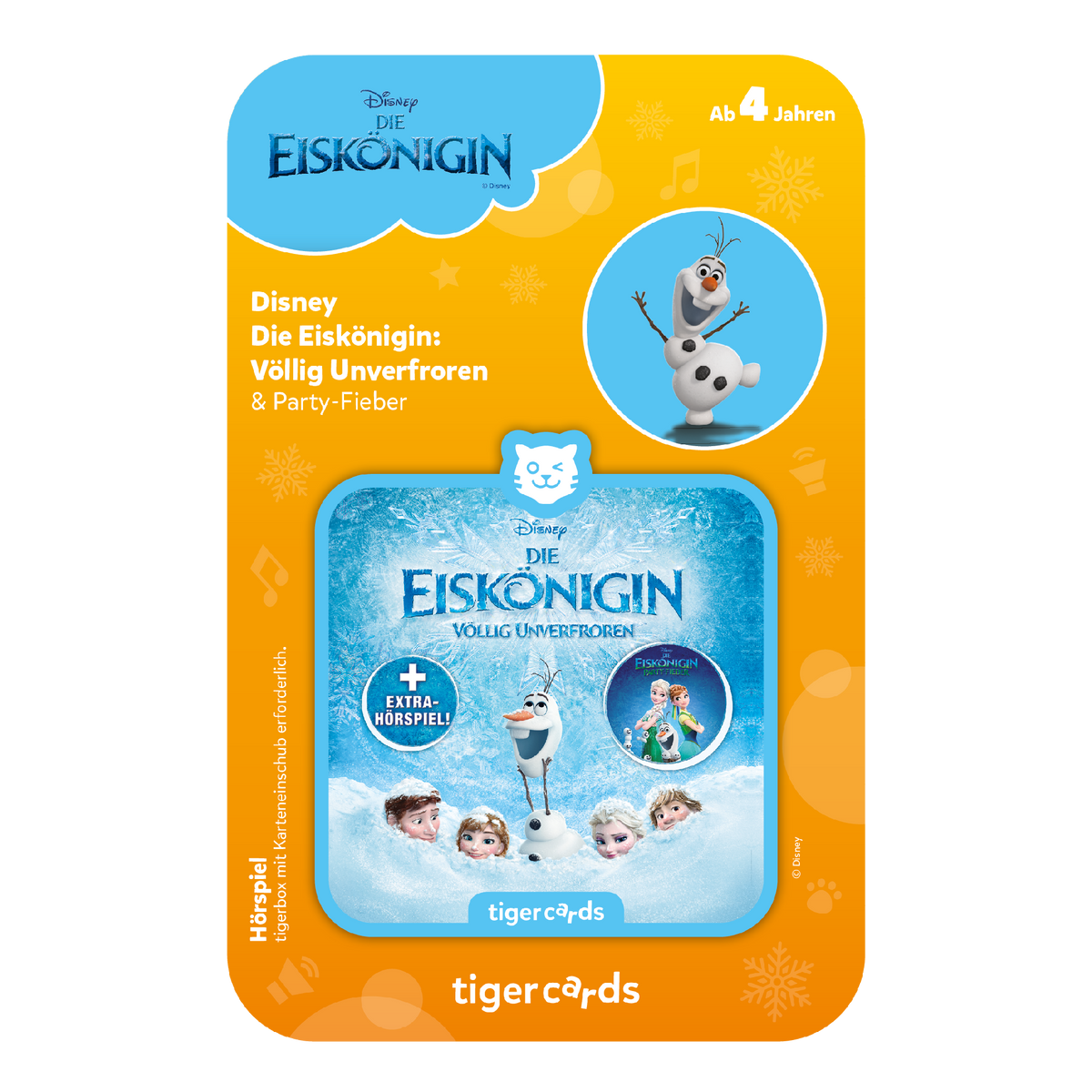 tigercard Disney Die Eiskönigin Völlig Unverfroren & Party-Fieber – Verpackung Vorderseite