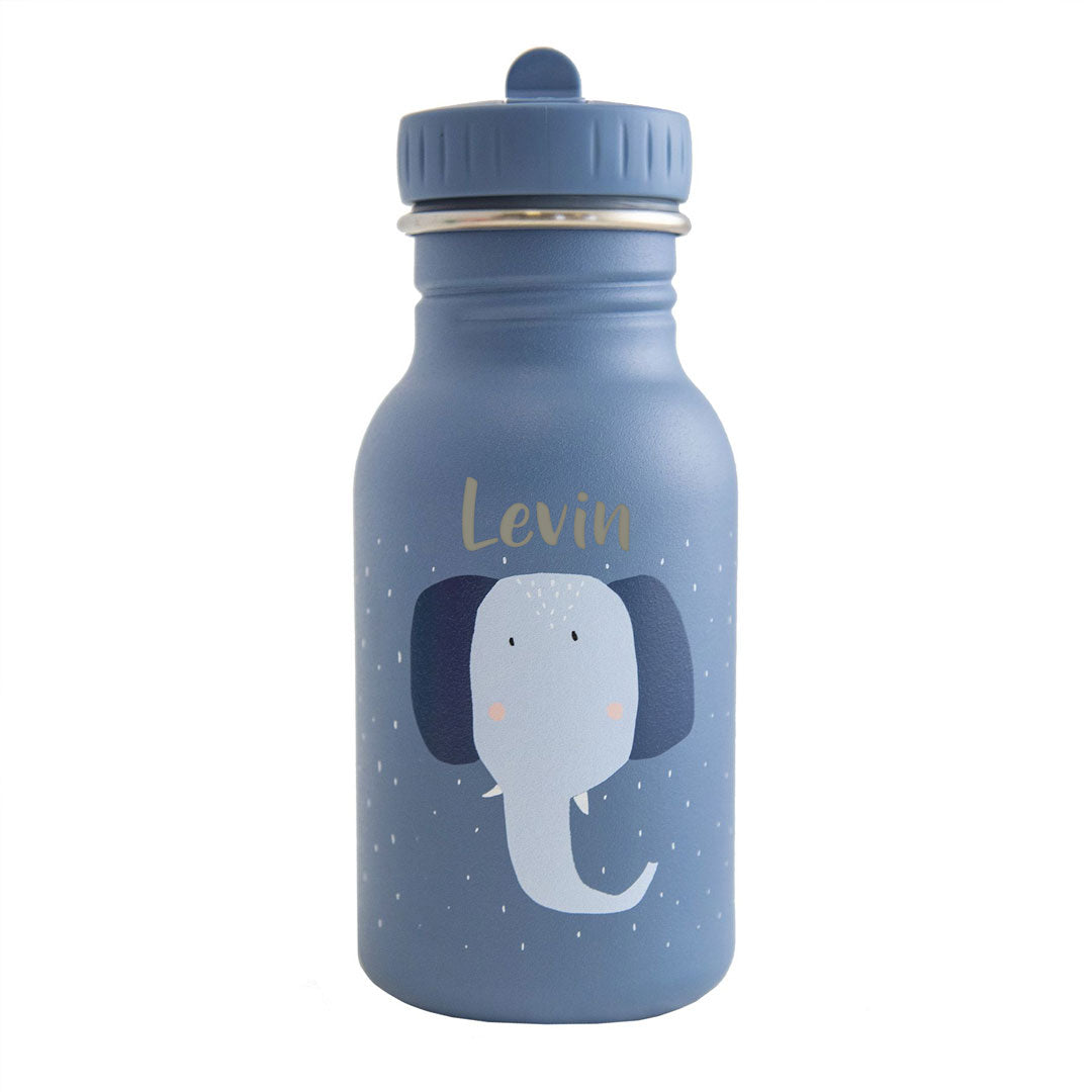 Trixie Trinkflasche 350 ml Frau Elefant – mit Namen in der Frontansicht