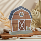 Little Farm Stapelspiel aus Holz in Bauernhaus-Form für Kinder ab 12 Monaten
